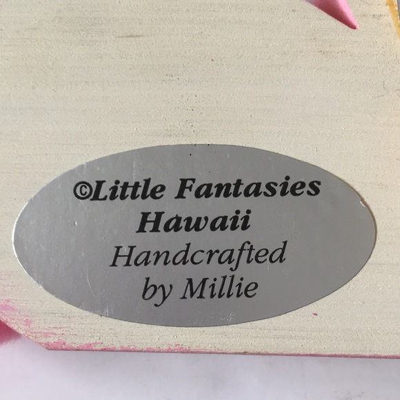 Pink bunny note holder, personalized for Kathy - Picture 3 of 4